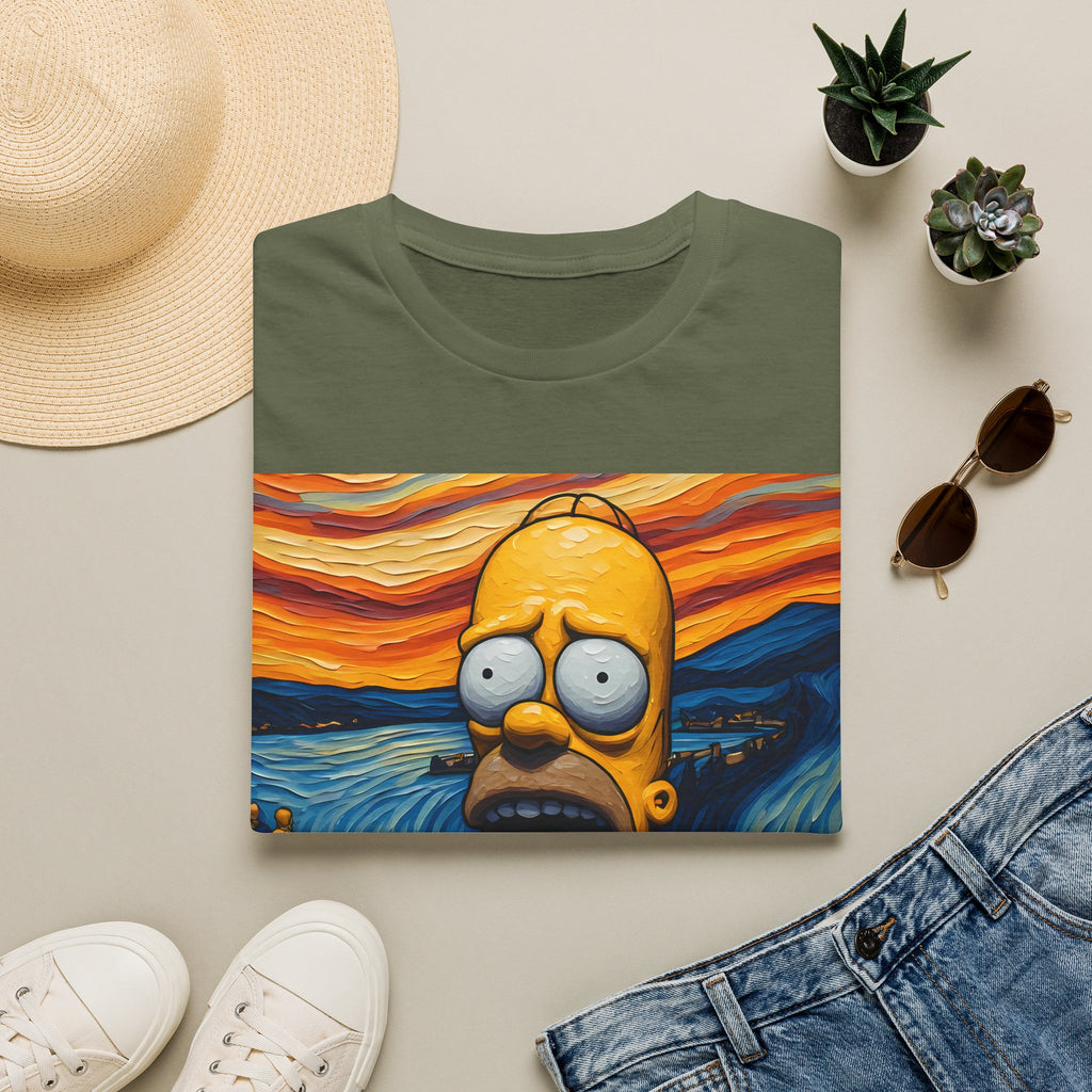 Homer Scream T-Shirt — Parody Pop Art Graphic Tee