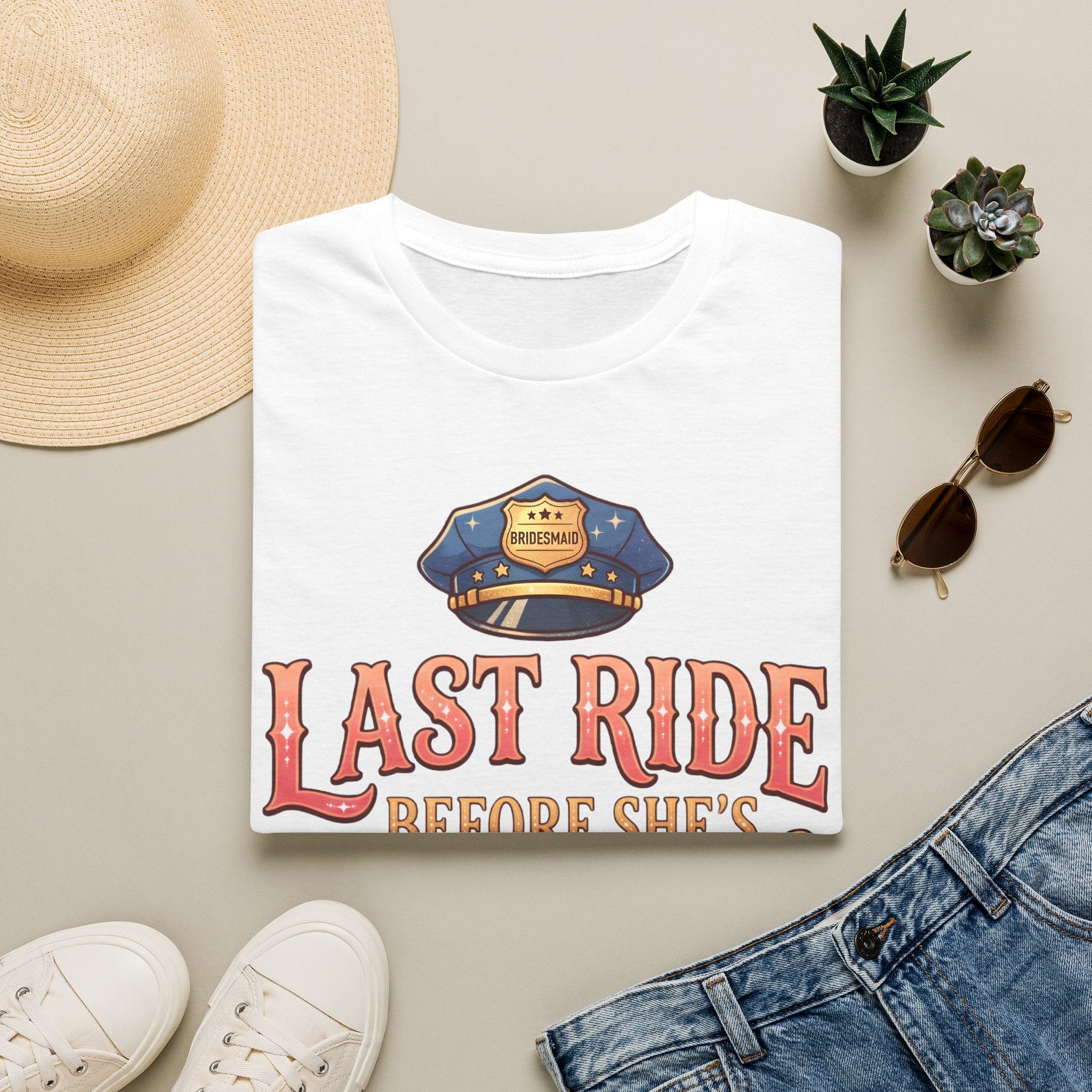 One Last Ride (Bridesmaid) - Hen Party / Girls Night T Shirt