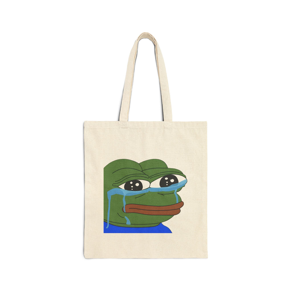 Tote — Crying Pepe Canvas Tote Bag