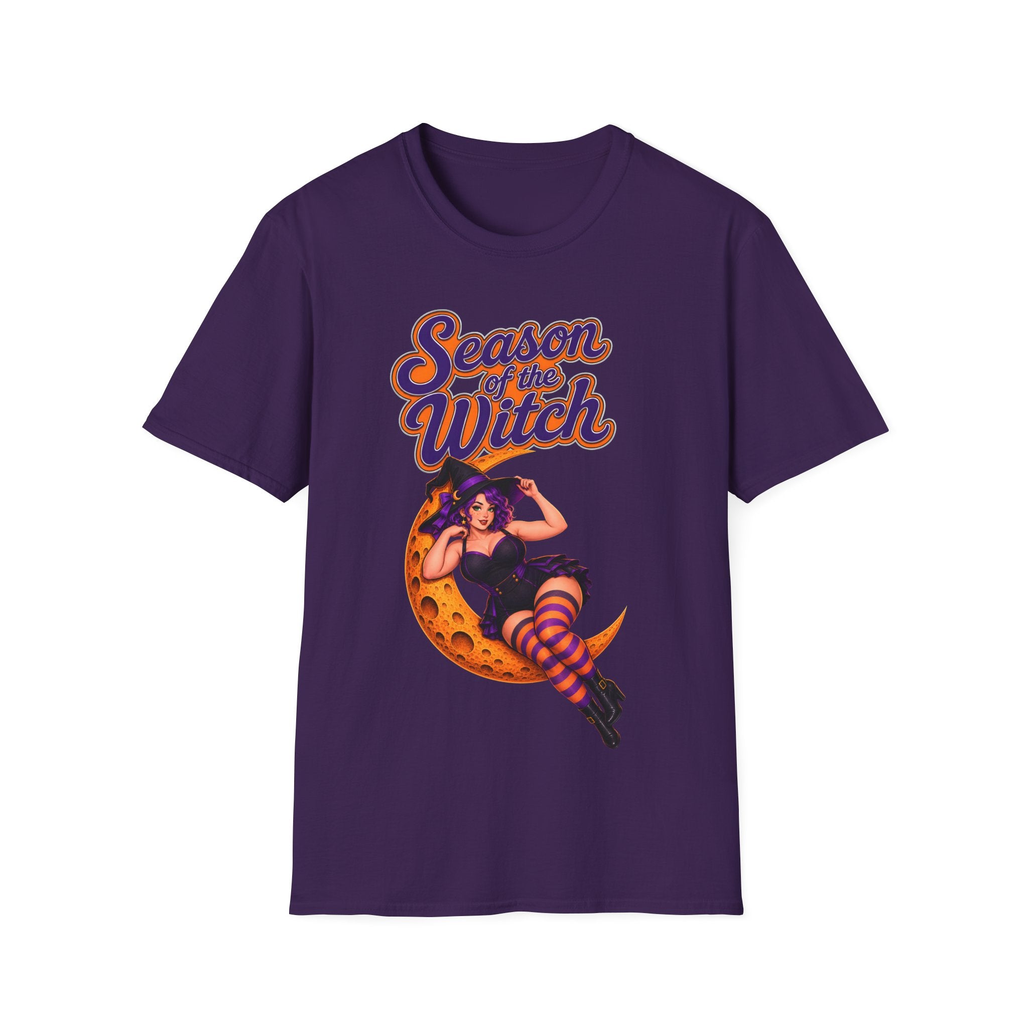 Season of the Witch T-Shirt — Retro Halloween Witch Moon Design
