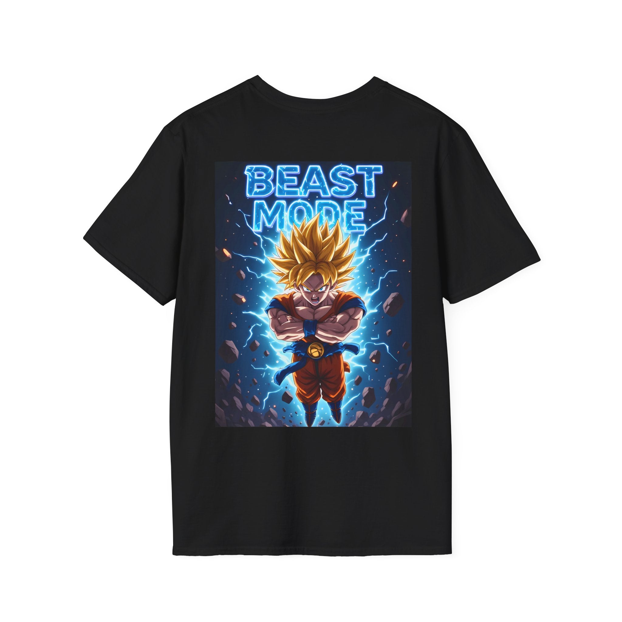 Goku Beast Mode Back Print T-Shirt — Anime Dragon Ball Fighter Tee