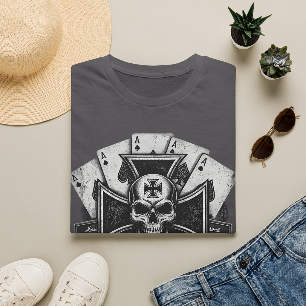 Killed by Death Motorhead Inspired Ace Cards T‑Shirt - ' Vintage Gothic Tee
