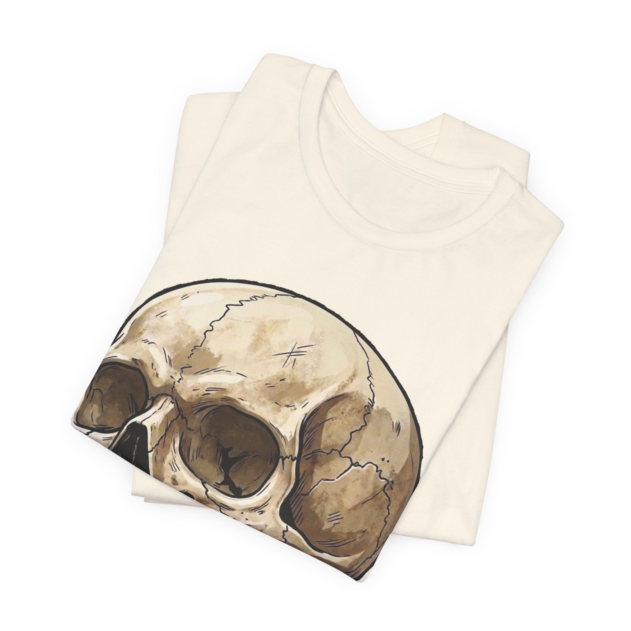 Skull Illustration T-Shirt — Vintage Anatomical Skull Tee