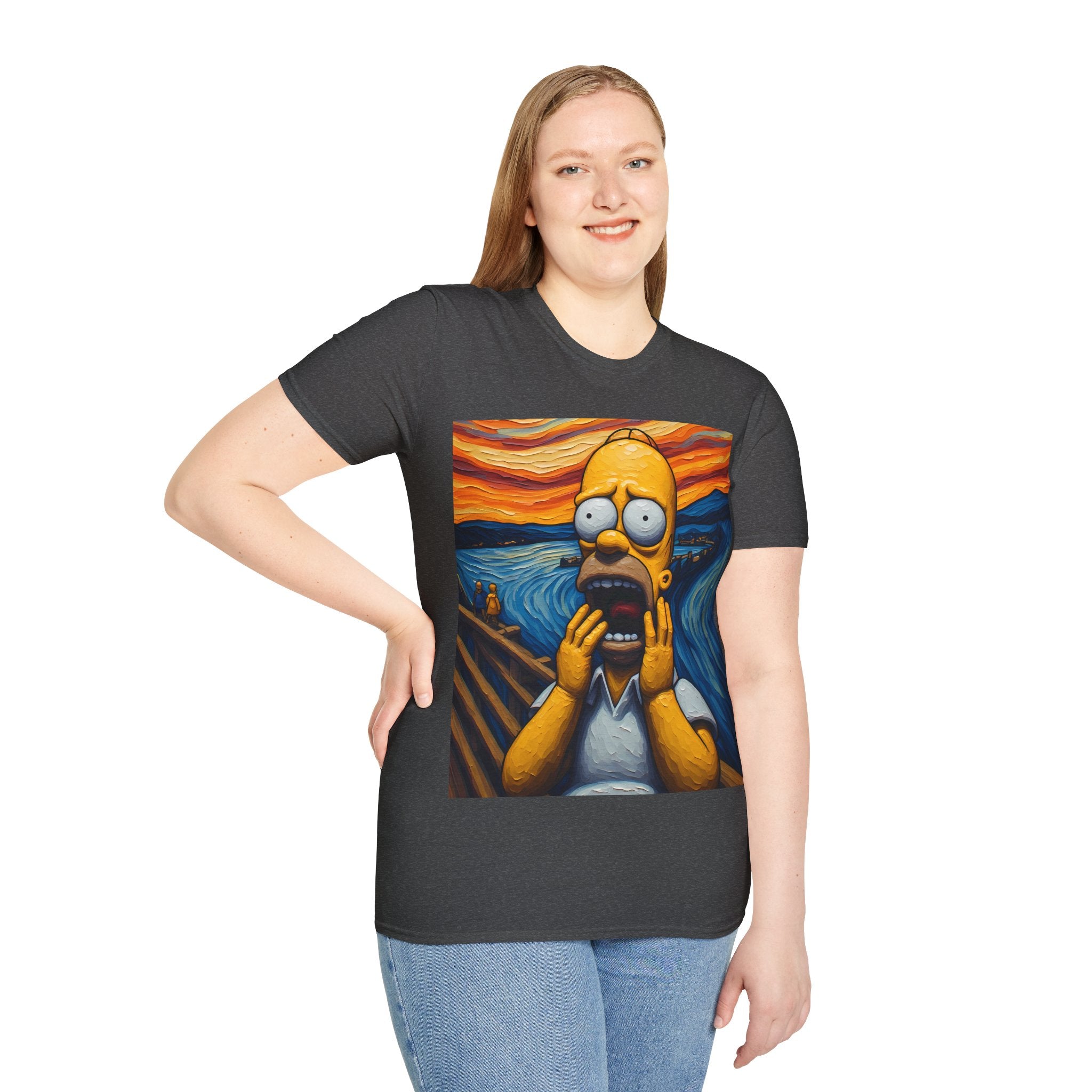 Homer Scream T-Shirt — Parody Pop Art Graphic Tee
