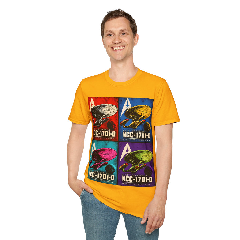 Starship NCC-1701-D Pop Art T-Shirt