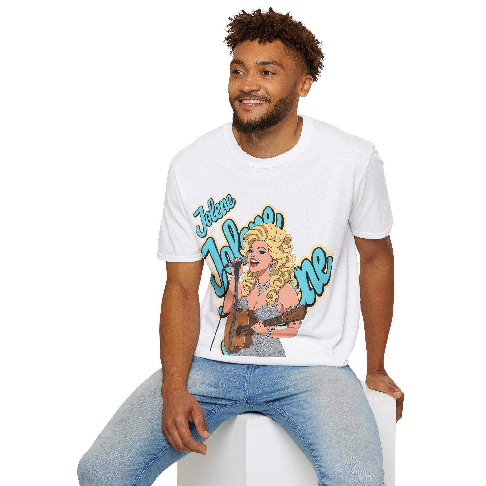 Dolly Parton Inspired Retro Pop Art T‑Shirt 'Jolene' Singer Graphic Tee