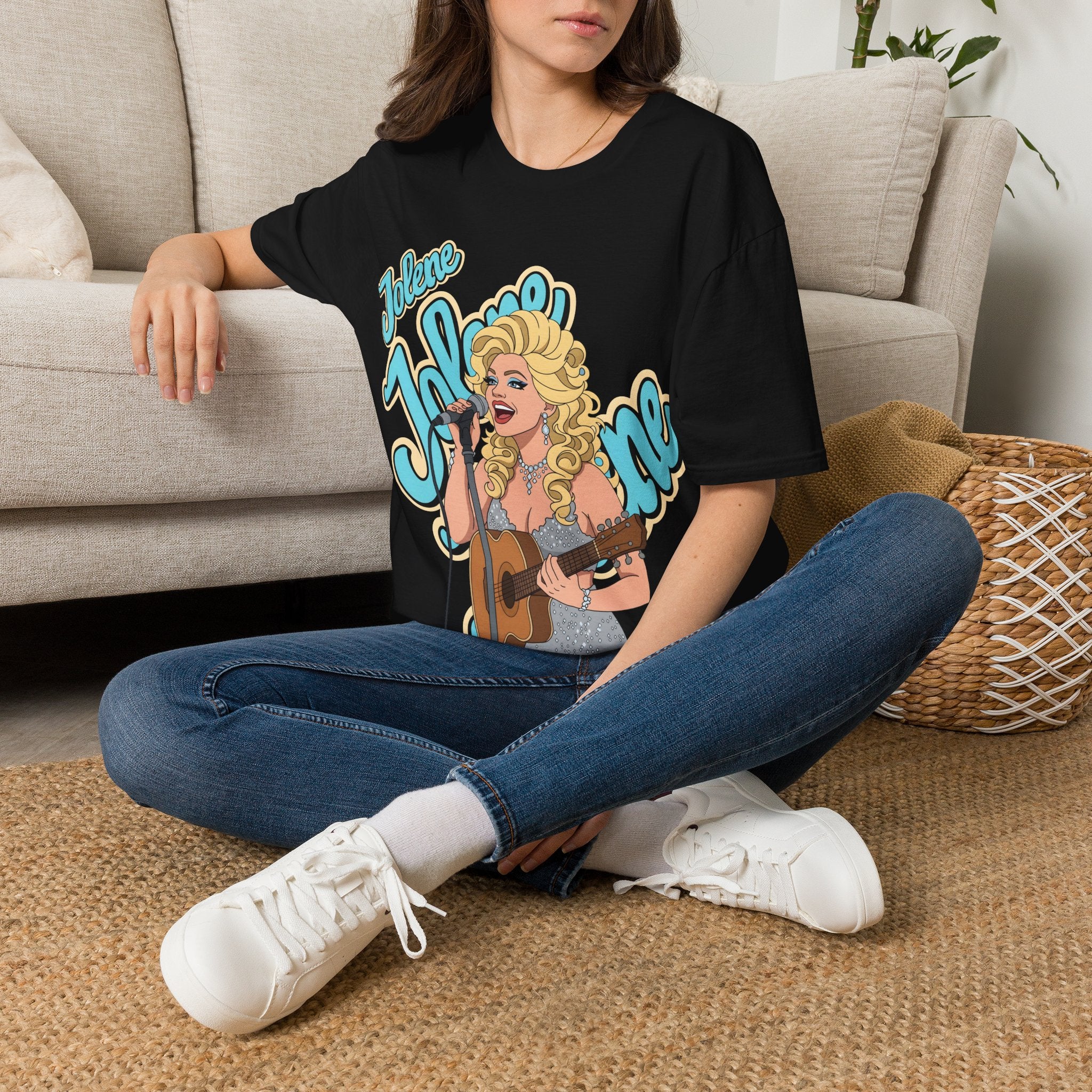 Dolly Parton Inspired Retro Pop Art T‑Shirt 'Jolene' Singer Graphic Tee