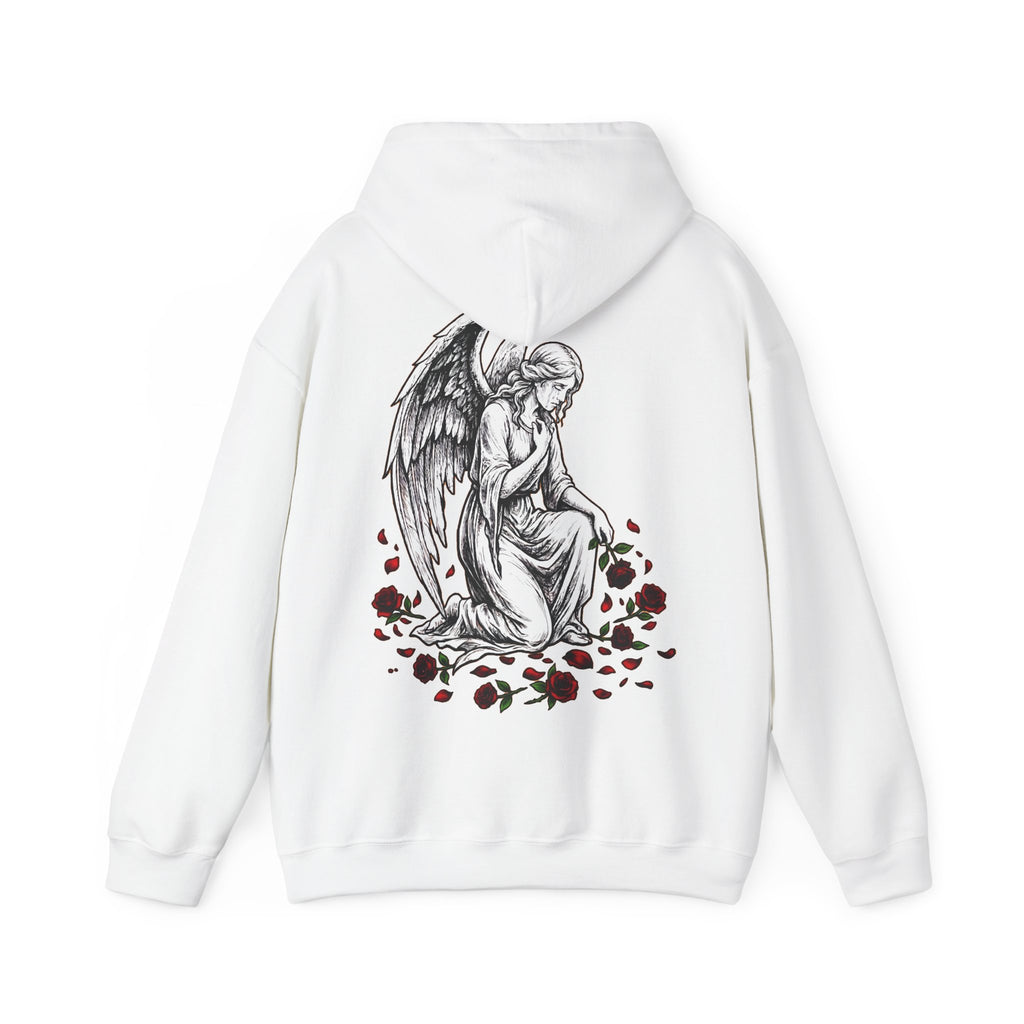 Weeping Angel - Gothic / Dark Fantasy Floral Angel Hoodie