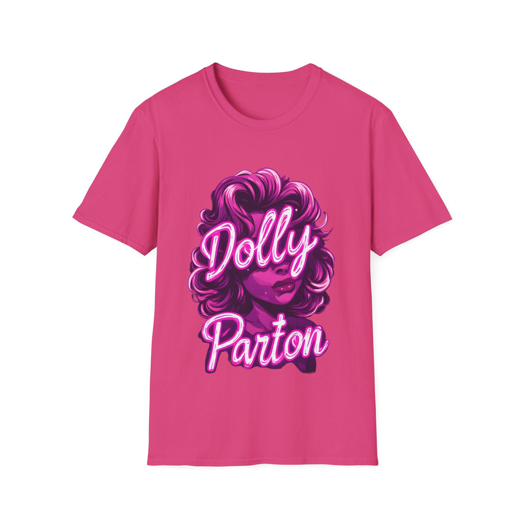 Dolly Parton Graphic T-Shirt — Retro Pink Portrait Tee for Fans & Concerts