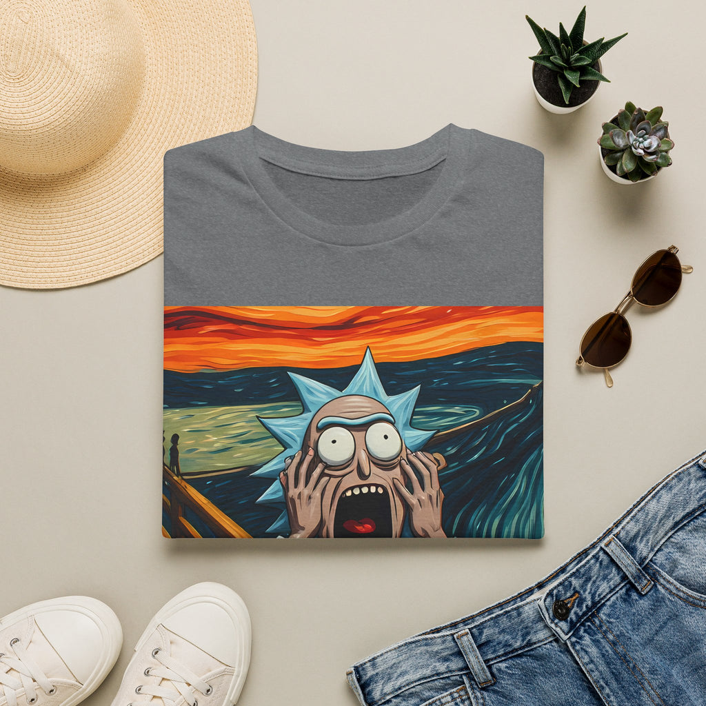 Rick Scream Tee — Rick and Morty Parody of The Scream T-Shirt