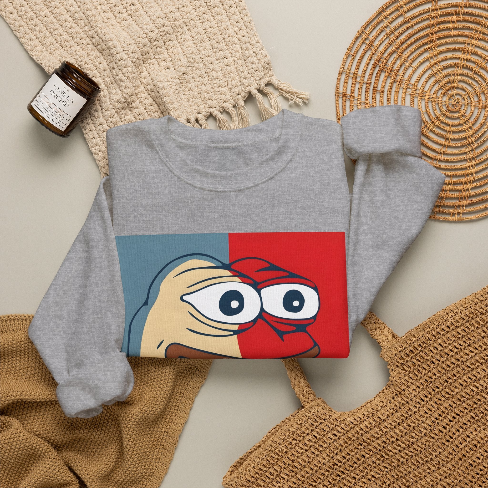 FeelsGoodMan Sweatshirt - Retro Meme Pepe Crewneck