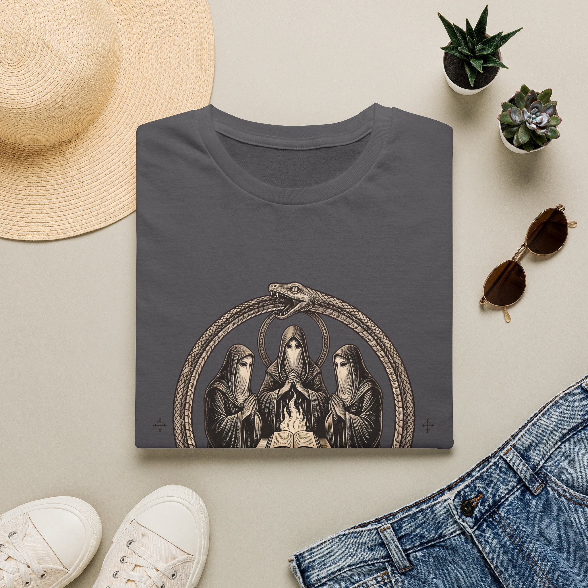 Ouroboros - T-Shirt, Gothic / Dark Fantasy Ourboros Design
