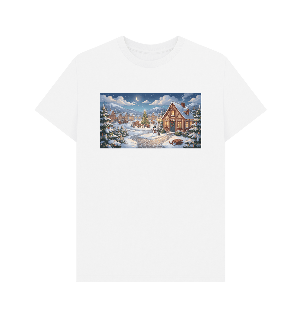 White Printed T-shirt Front