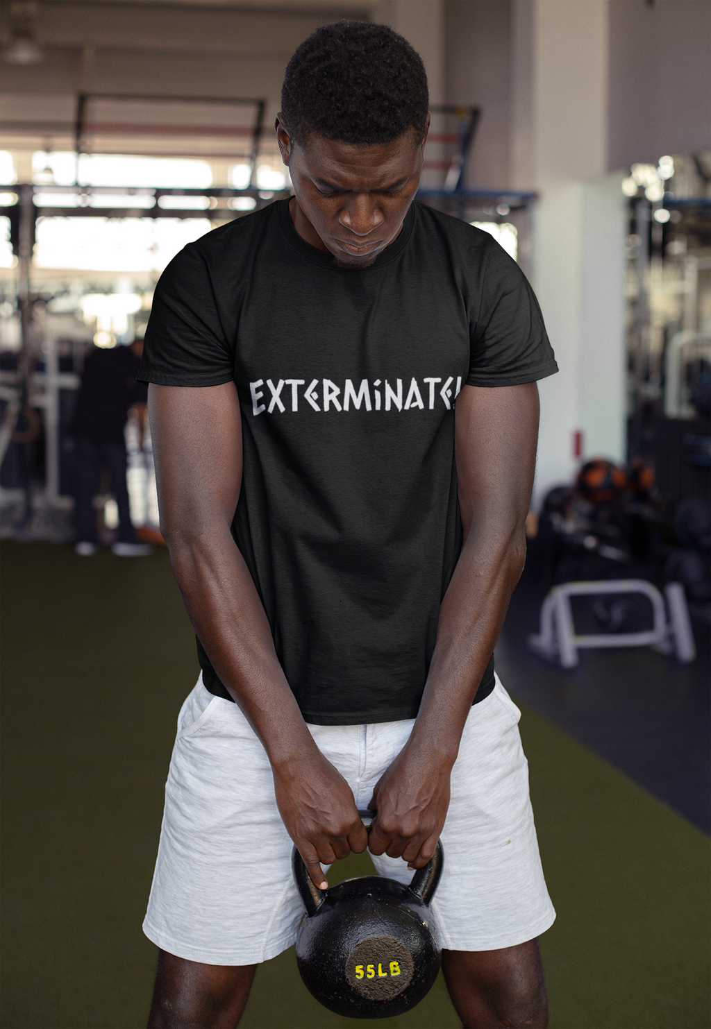 Exterminate! Graphic T‑Shirt — Bold Sci‑Fi Quote Tee