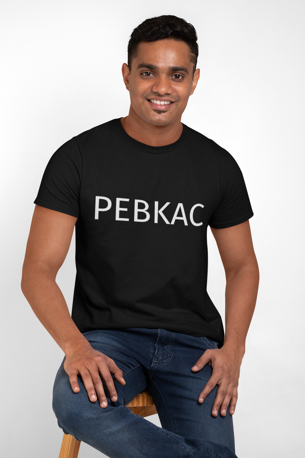 PEBKAC T-Shirt — Funny Tech Support Tee for IT Pros & Nerds