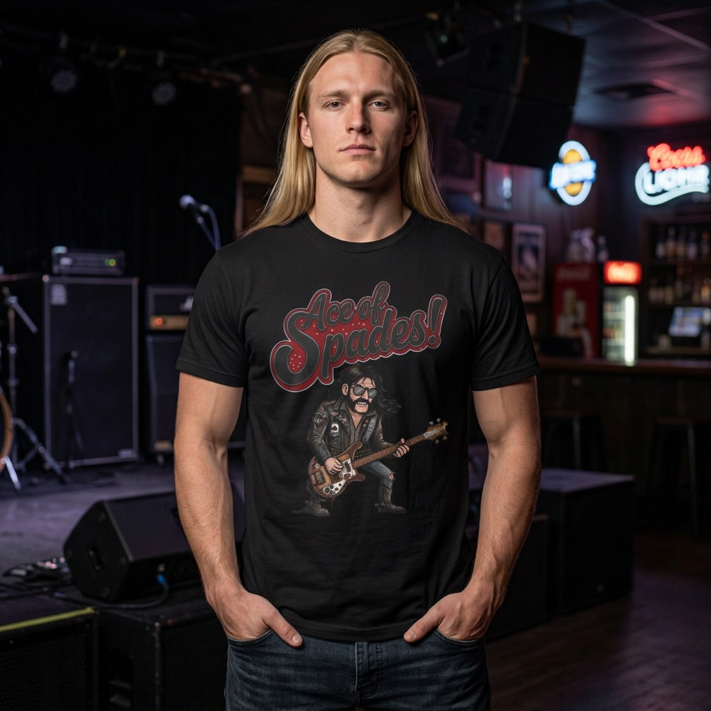 Ace of Spades Rock Band T-Shirt — Vintage Motorhead Inspired Graphic Tee