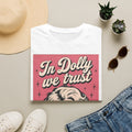 Dolly Tribute T‑Shirt — "In Dolly We Trust" Retro Pop Art Tee