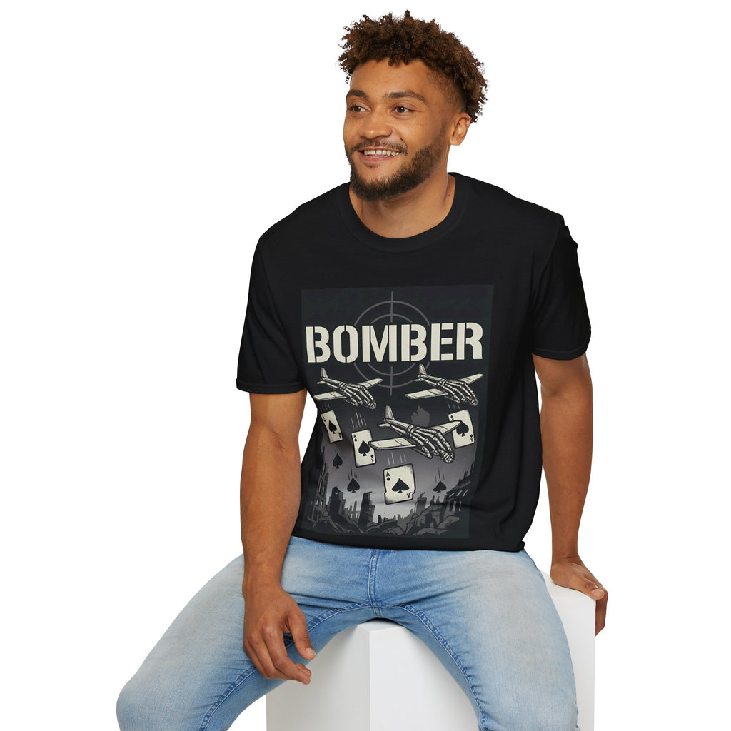Bomber Plane Ace of Spades T-Shirt - Aviation Air Force Tee