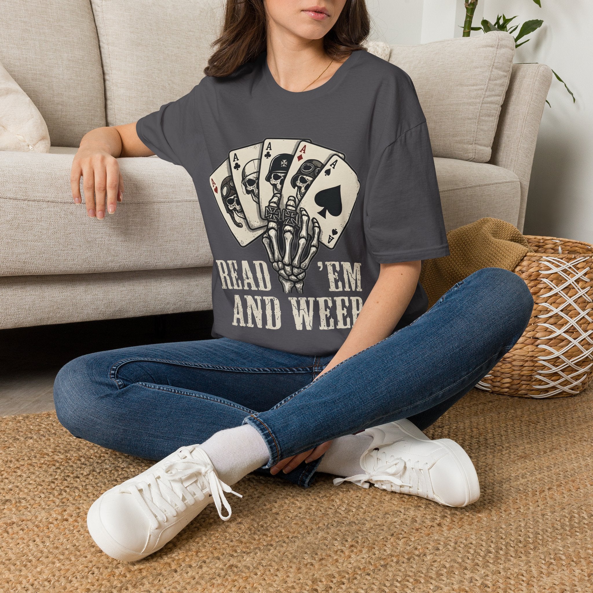 Motorhead Inspired Dead Mans Hand Again Poker / Gambler shirt
