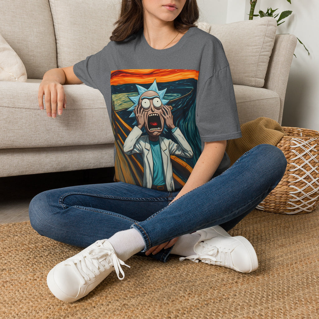 Rick Scream Tee — Rick and Morty Parody of The Scream T-Shirt