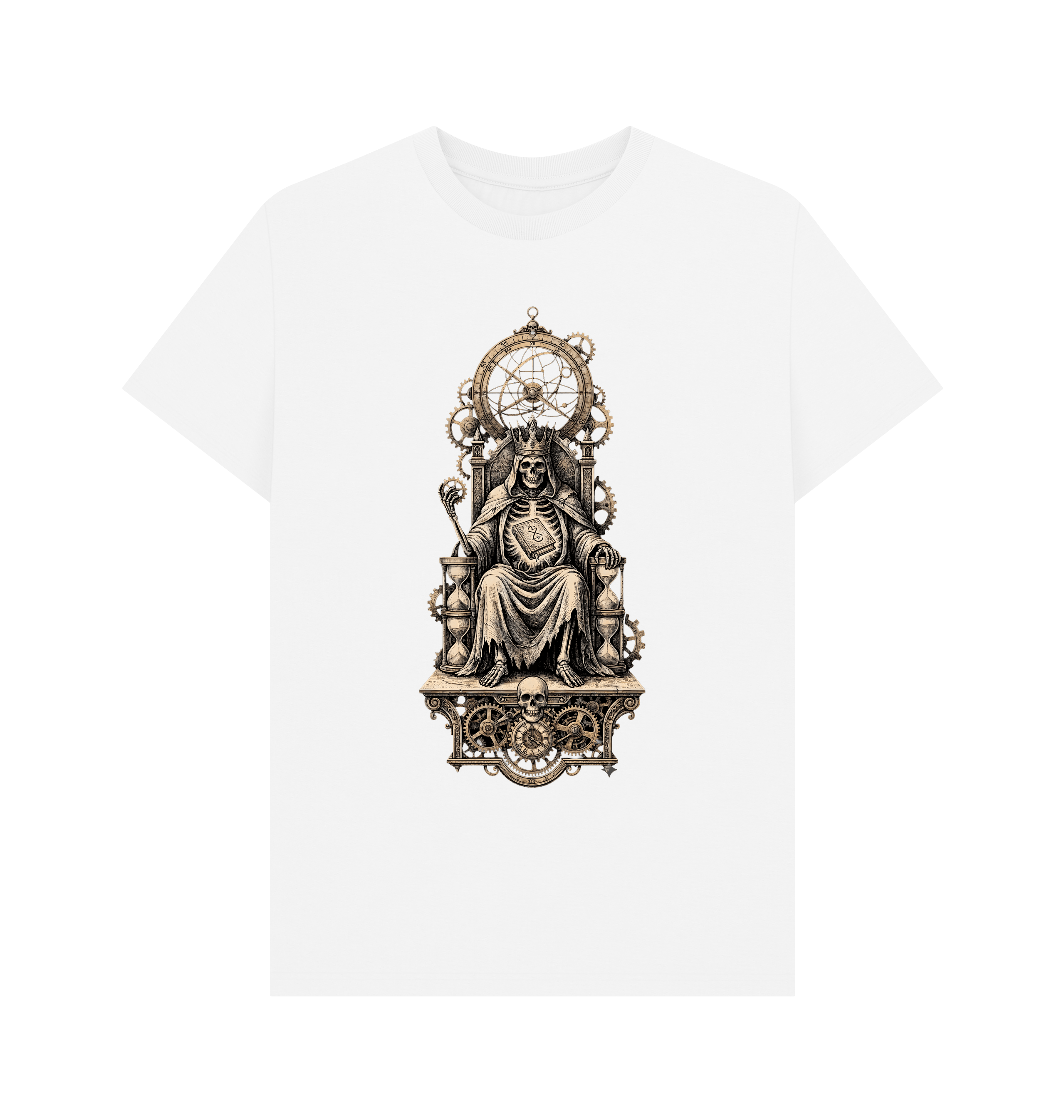 White Printed T-shirt Front