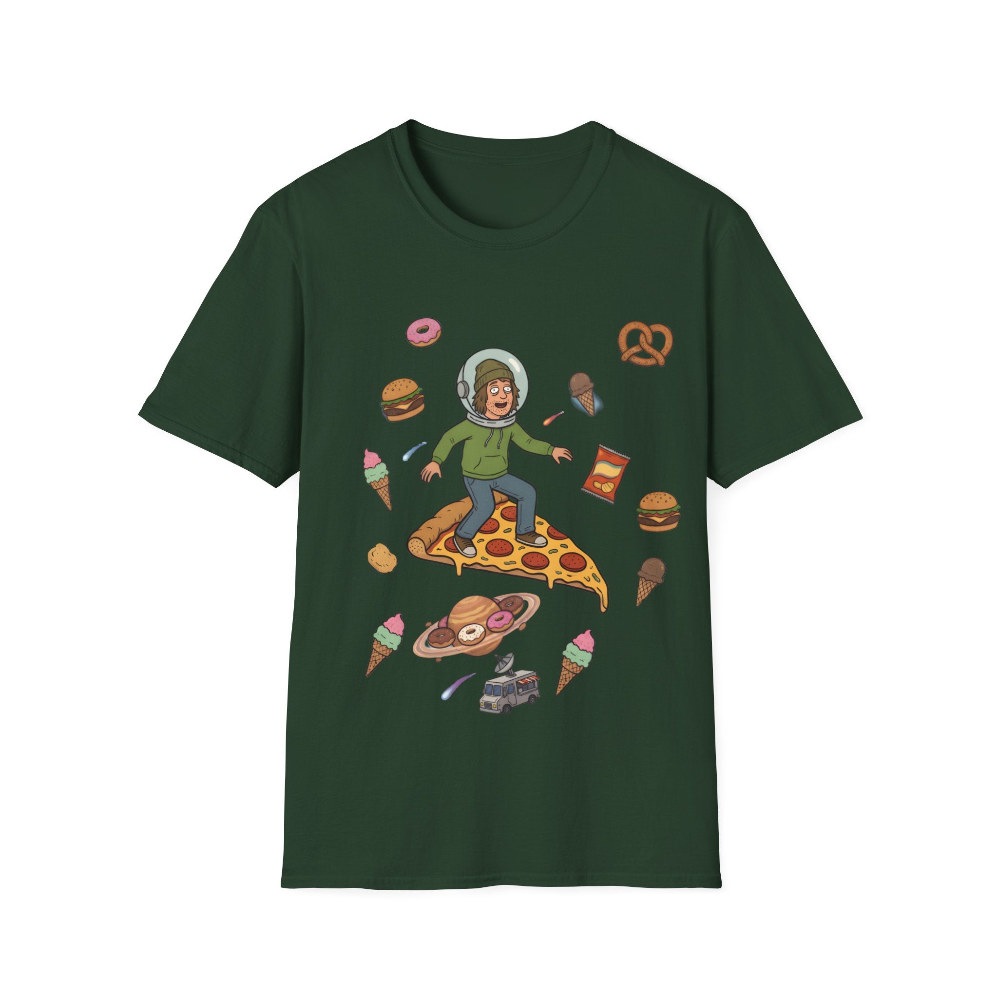 Pizza Ride - T-Shirt, Stoner / Weed Culture Stoner Design