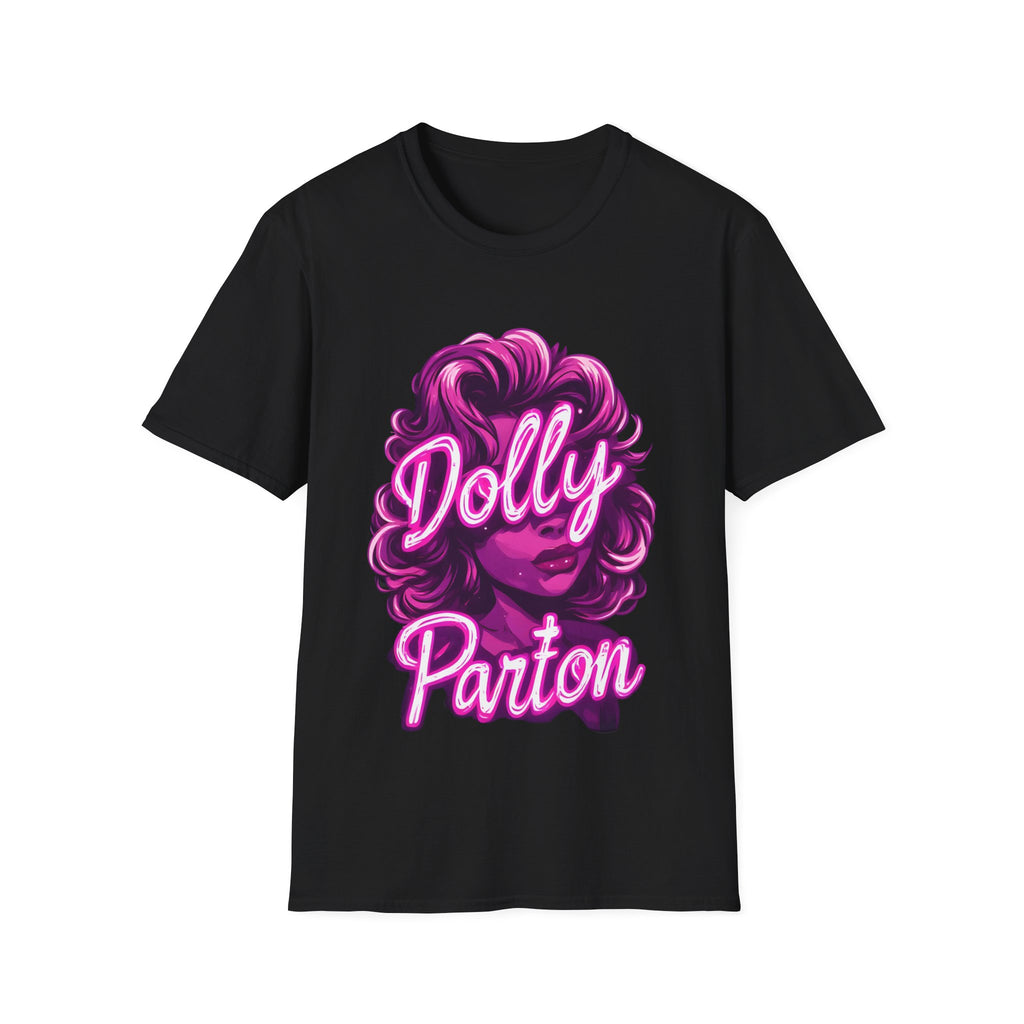 Dolly Parton Graphic T-Shirt — Retro Pink Portrait Tee for Fans & Concerts