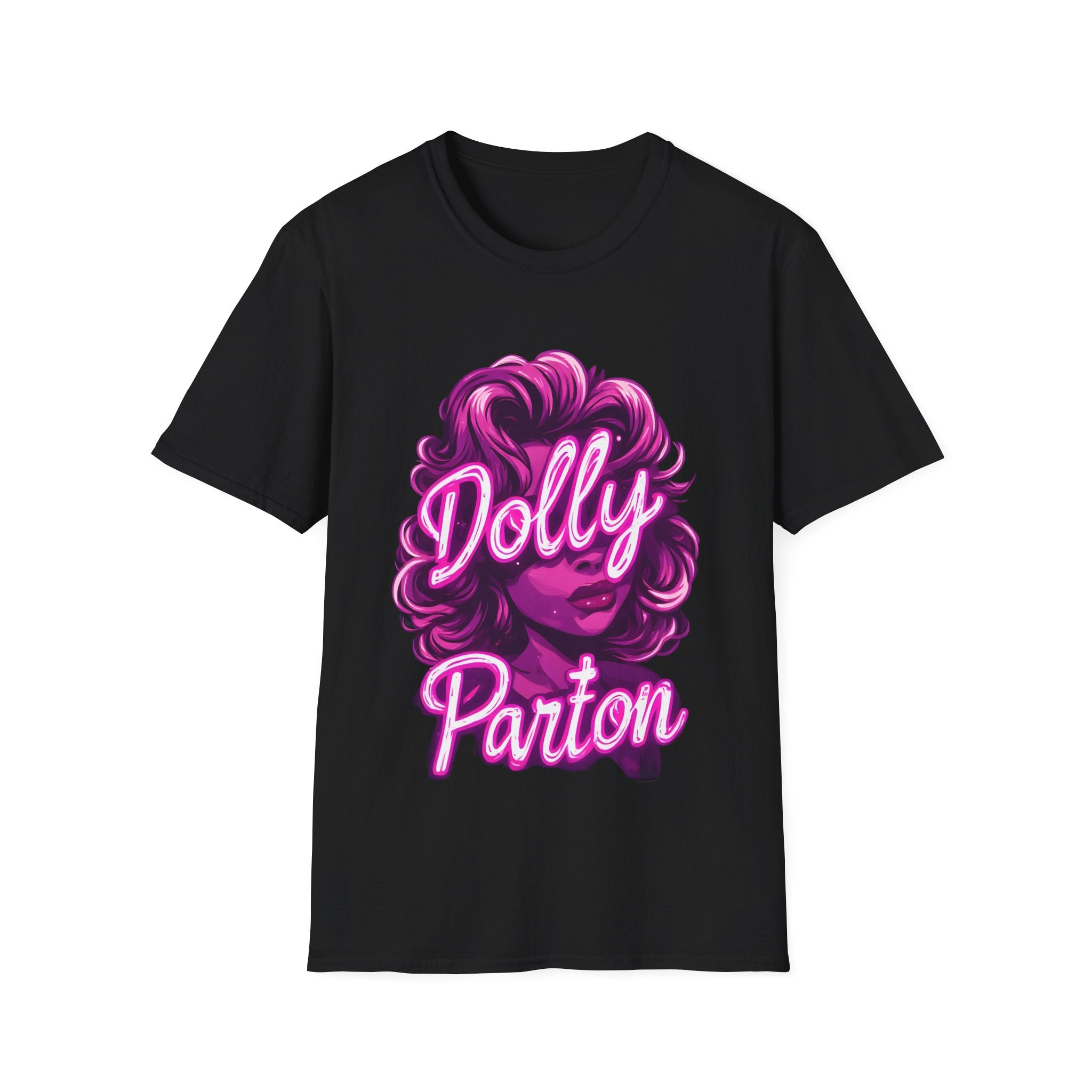 Dolly Parton Graphic T-Shirt — Retro Pink Portrait Tee for Fans & Concerts