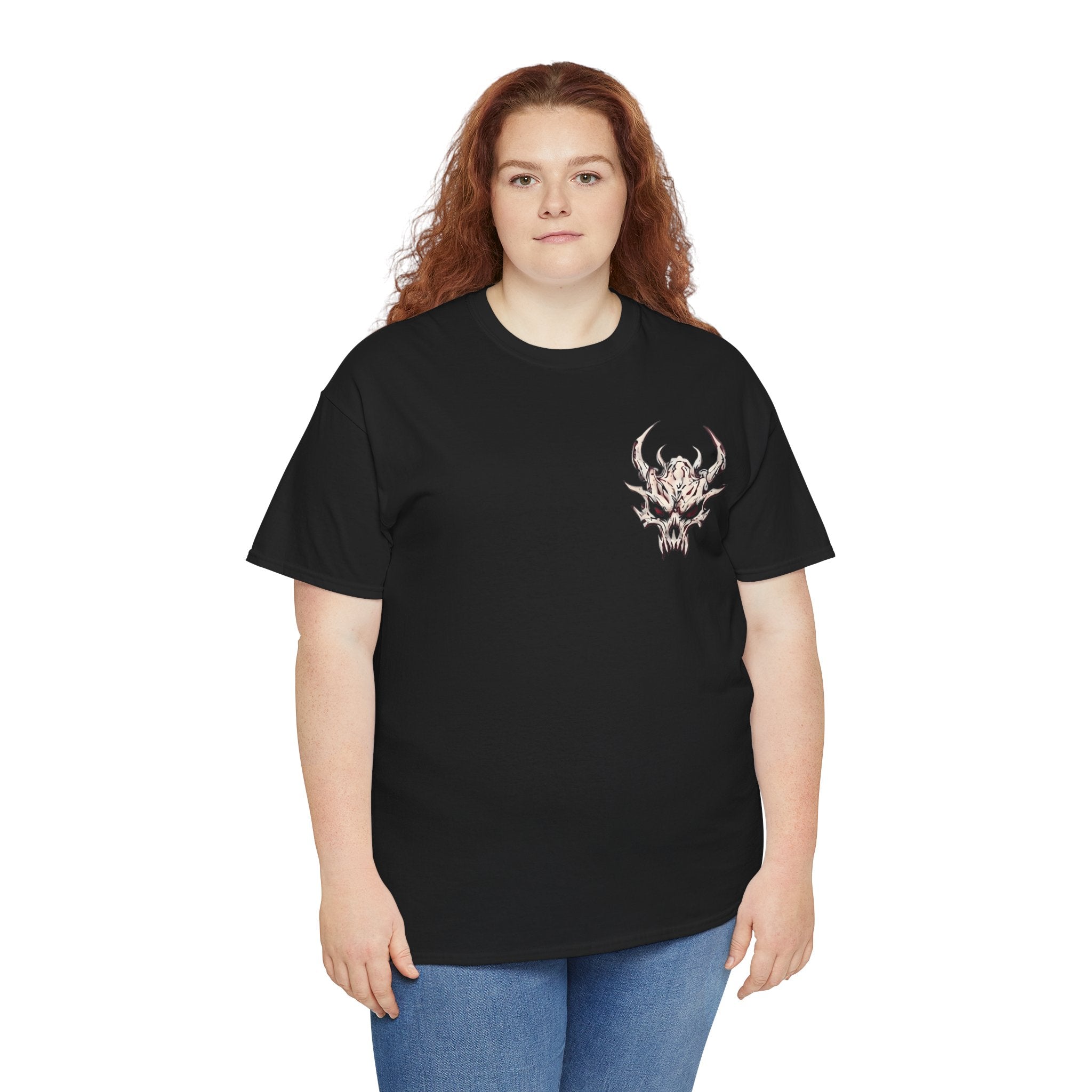 Vessel of Hatred — Gothic Skull & Flames Graphic T-Shirt