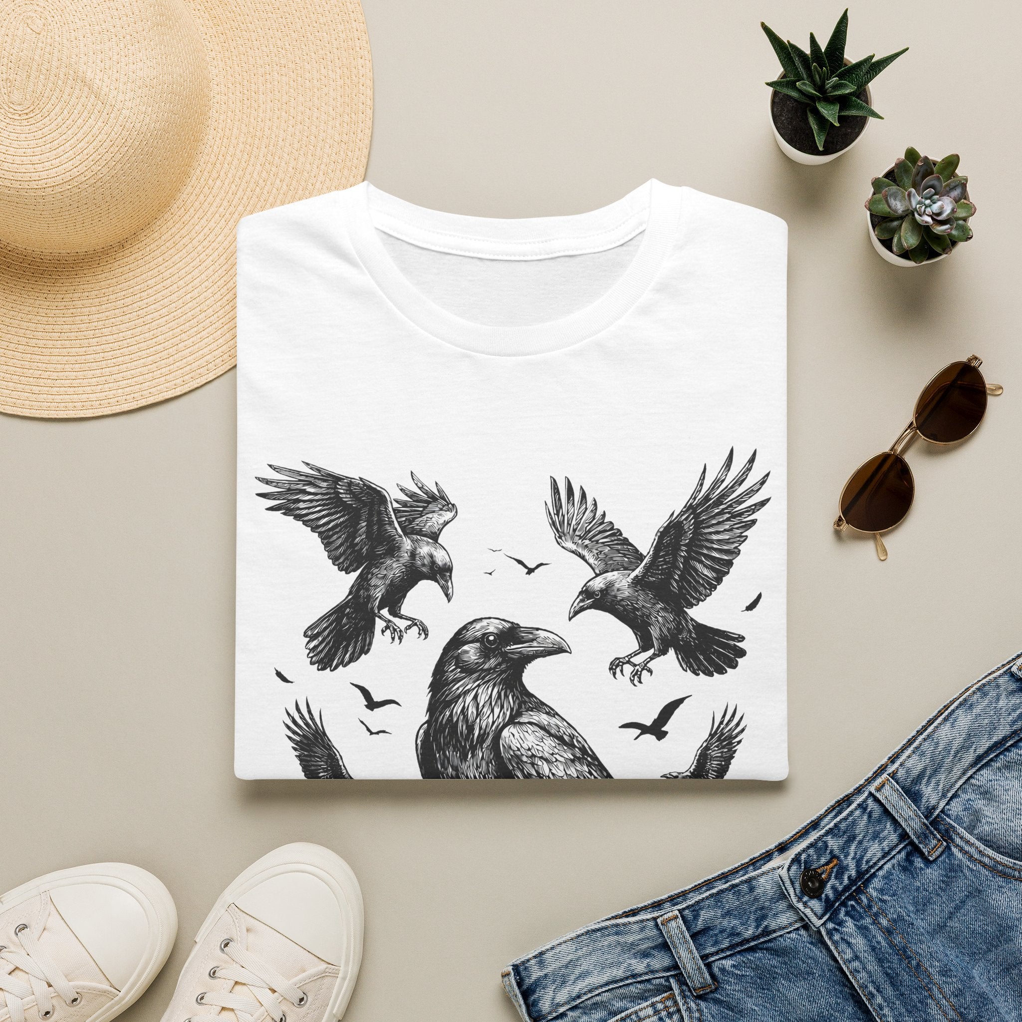 Murder of Crows - Gothic / Dark Fantasy Crow T-Shirt