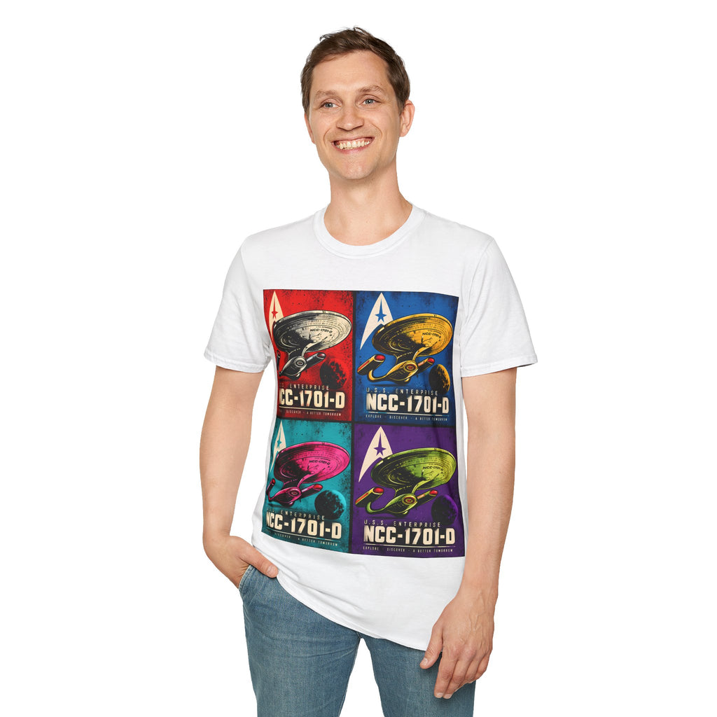 Starship NCC-1701-D Pop Art T-Shirt