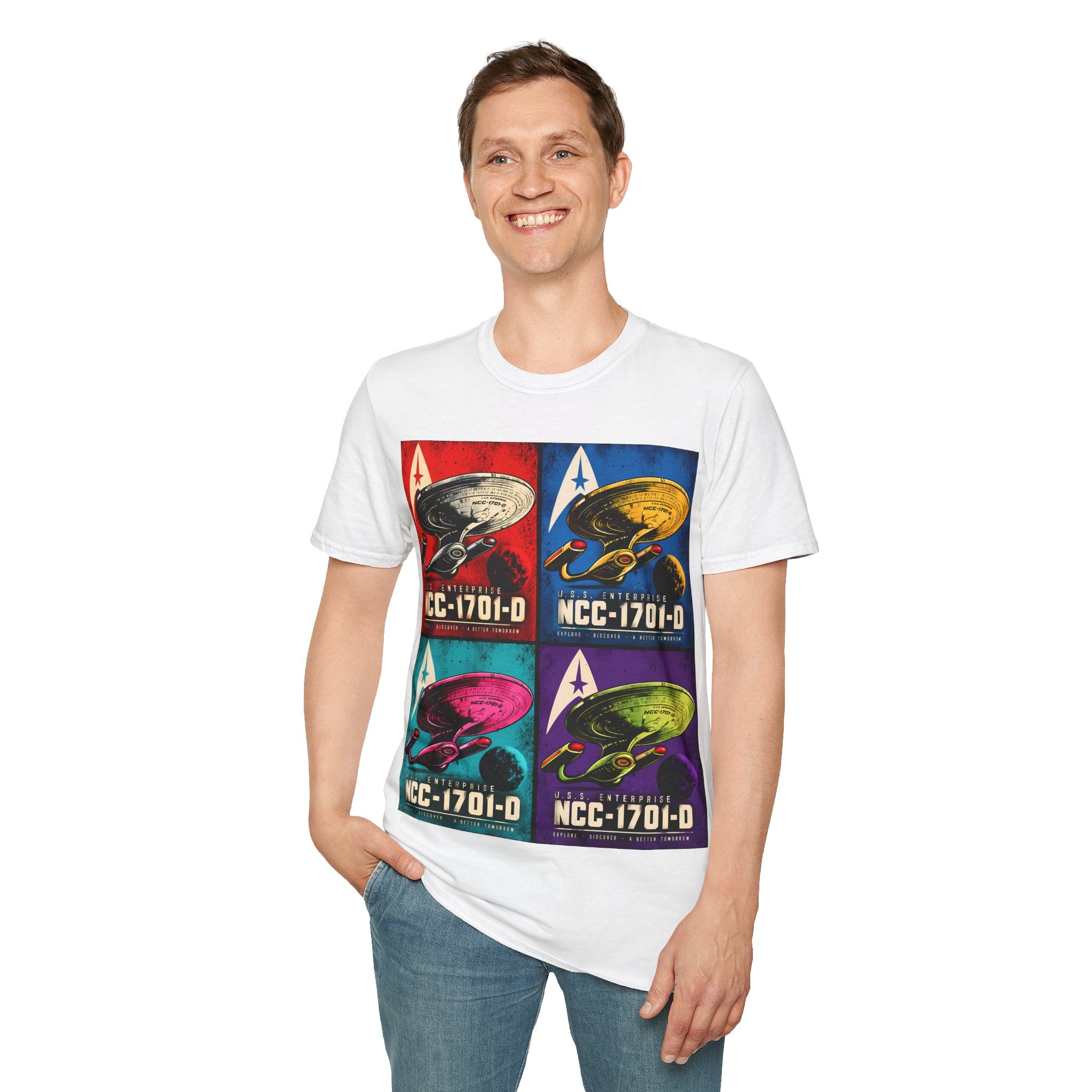 Starship NCC-1701-D Pop Art T-Shirt