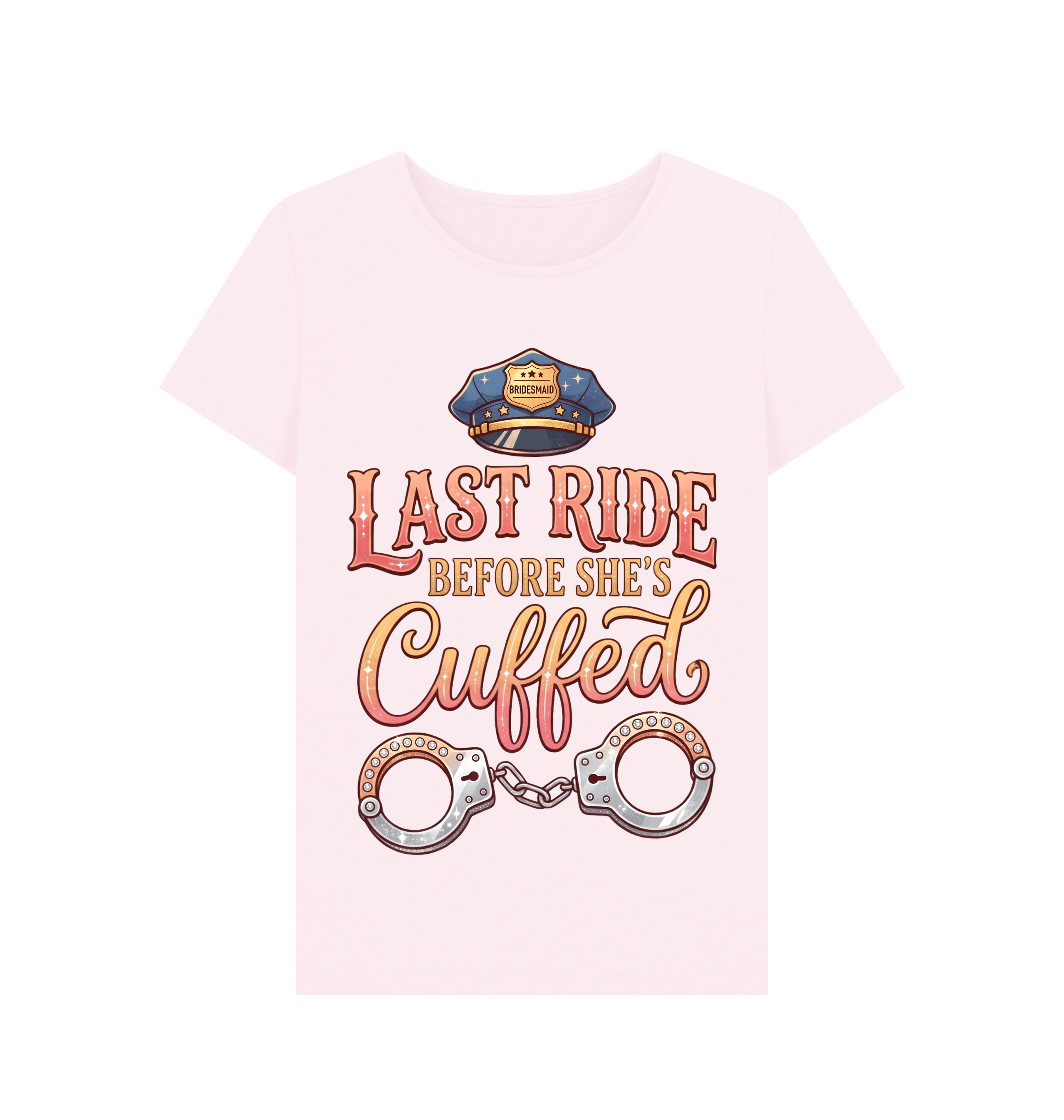 Pink Printed T-shirt Front