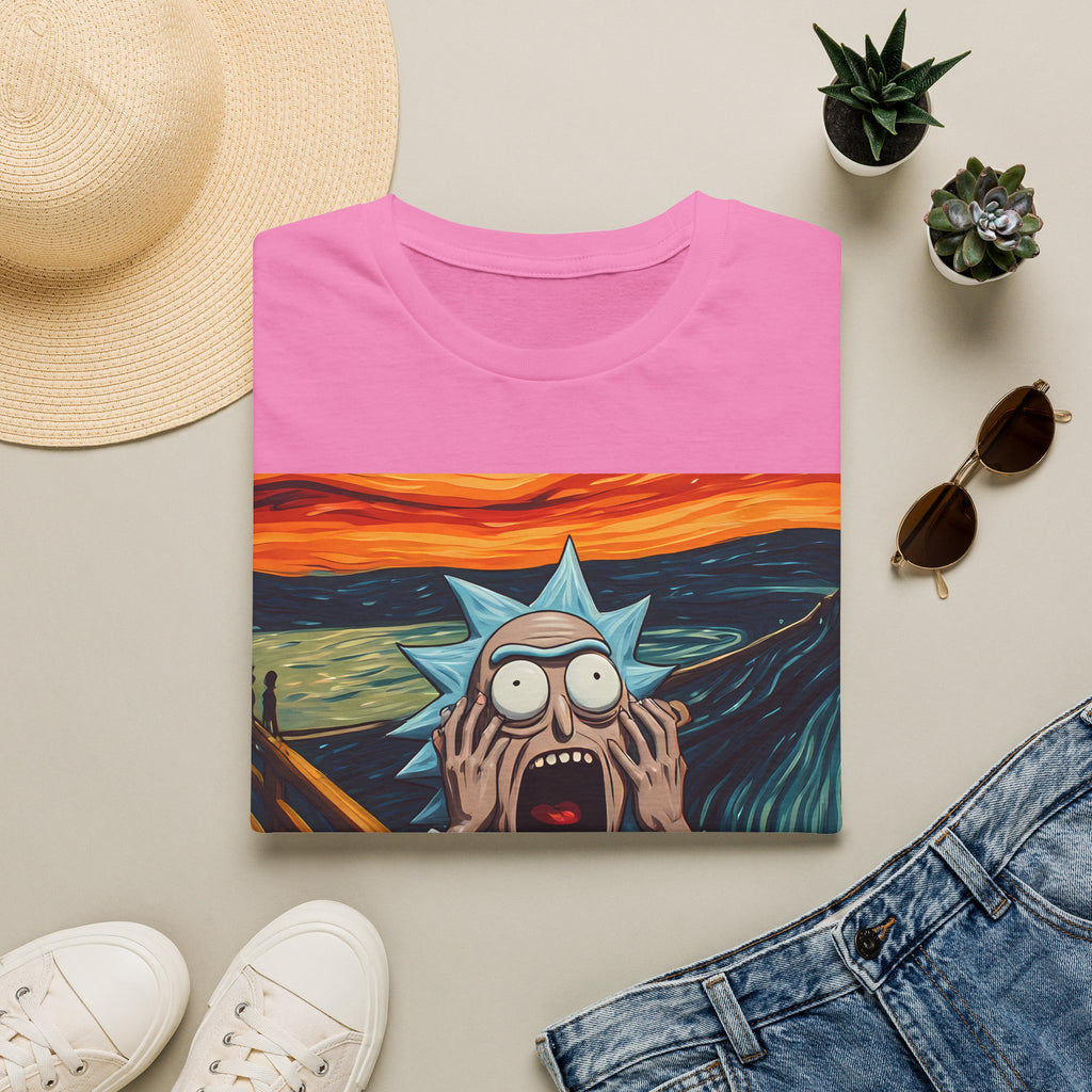 Rick Scream Tee — Rick and Morty Parody of The Scream T-Shirt