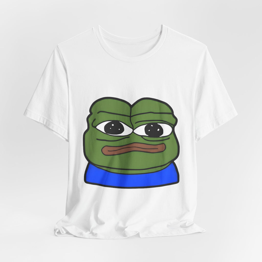 Sad Frog Graphic Tee — Meme Pepe Face T-Shirt