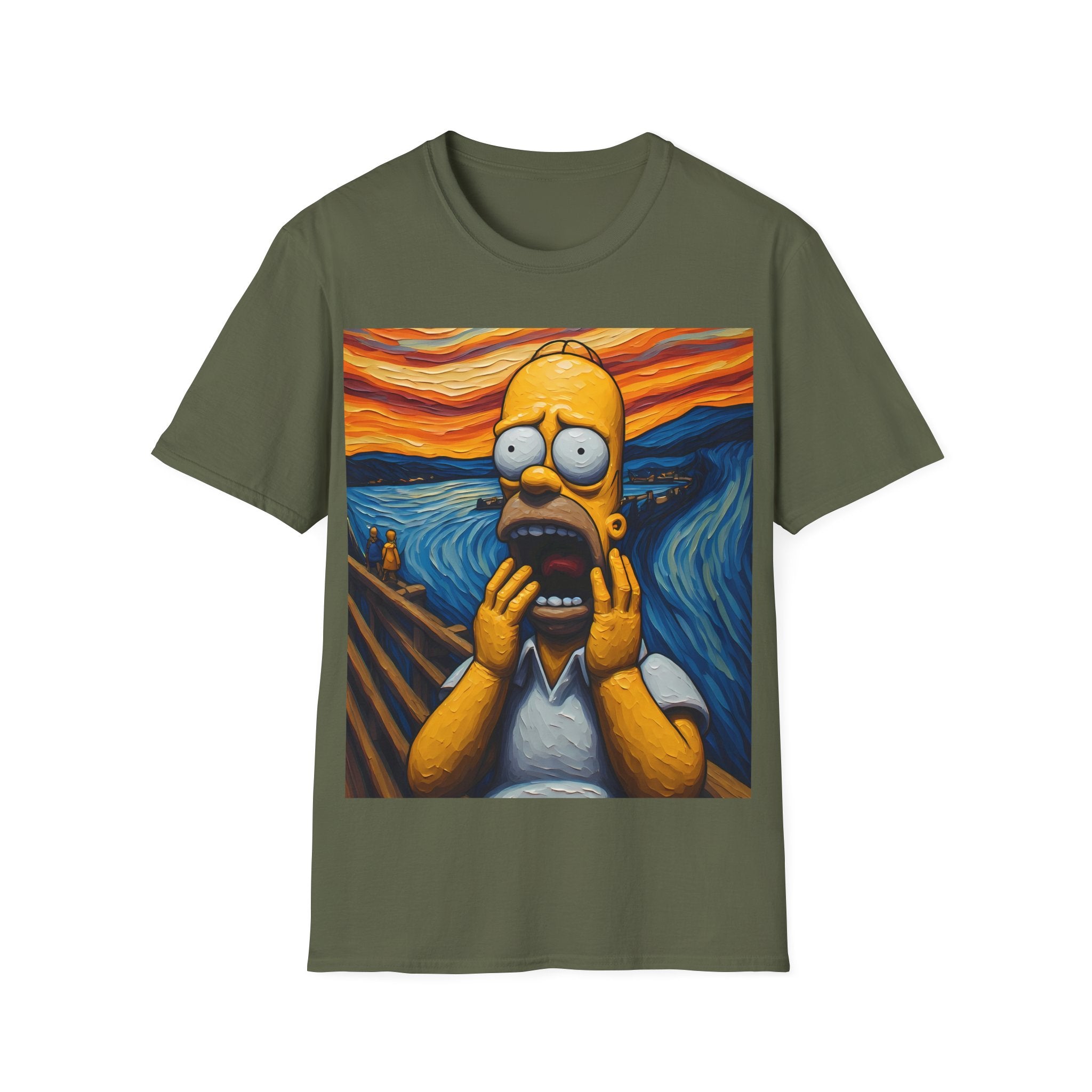 Homer Scream T-Shirt — Parody Pop Art Graphic Tee