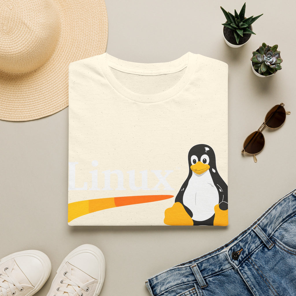 Linux Penguin Logo T‑Shirt — Retro Tech Tee for Developers & Open Source Fans