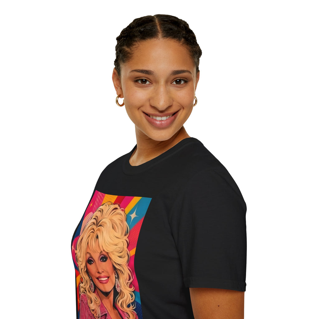 Retro Dolly Parton Colourpop Portrait T-Shirt