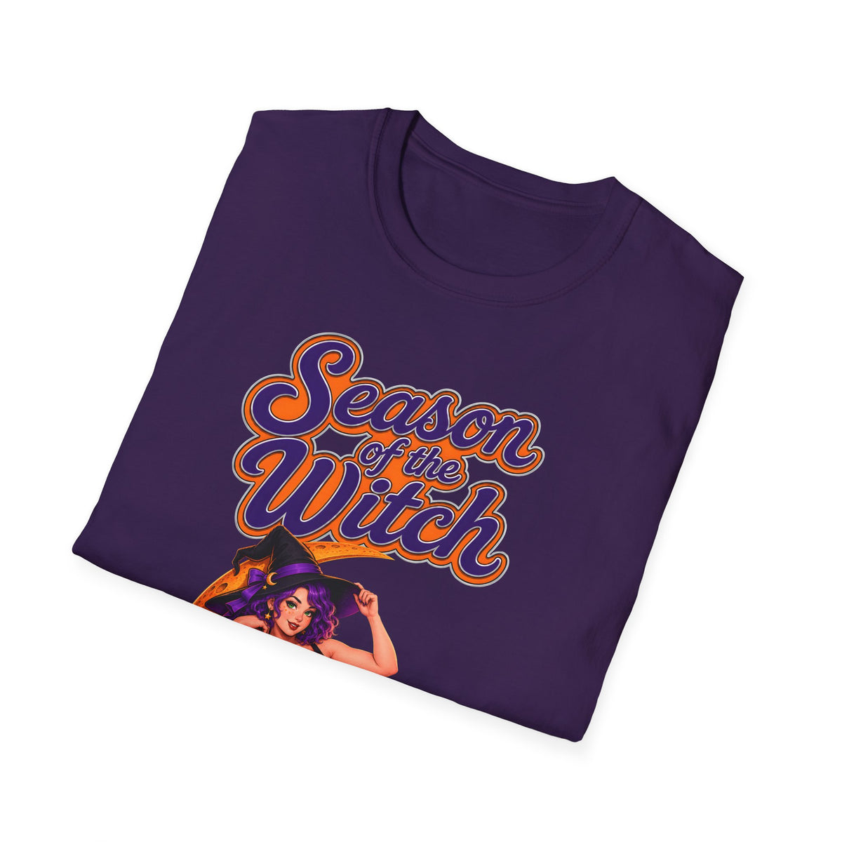 Season of the Witch T-Shirt — Retro Halloween Witch Moon Design