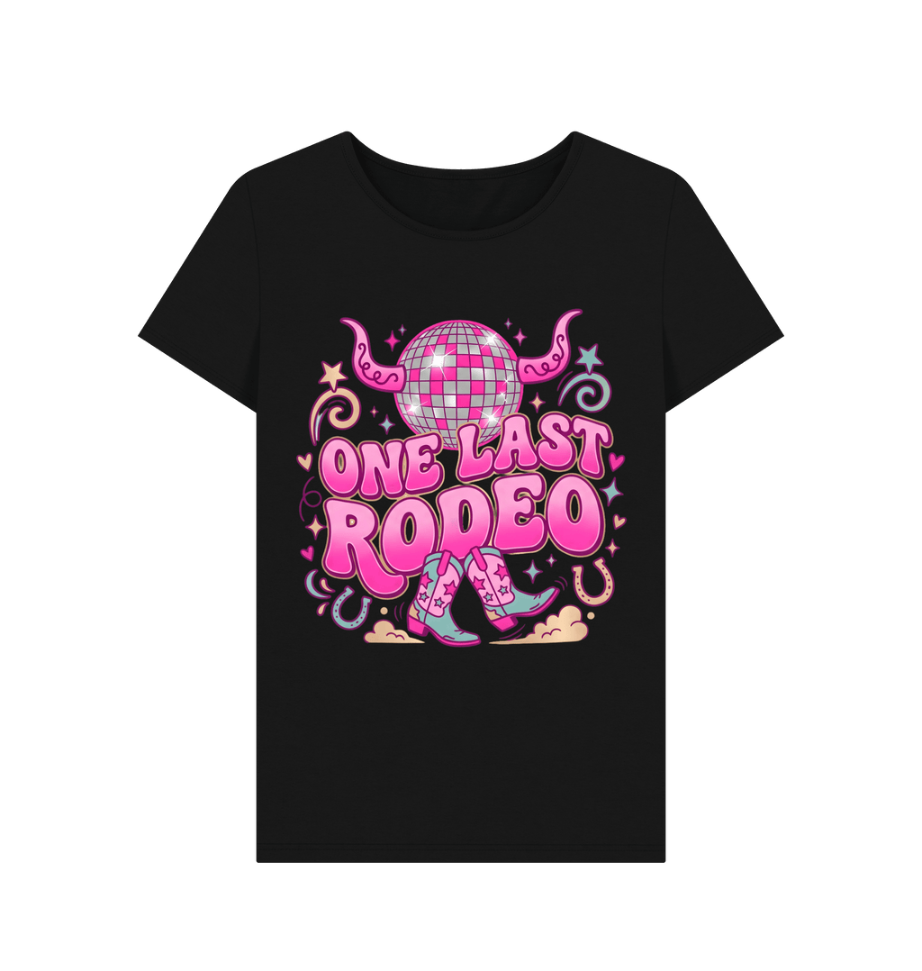 Black Printed T-shirt Front