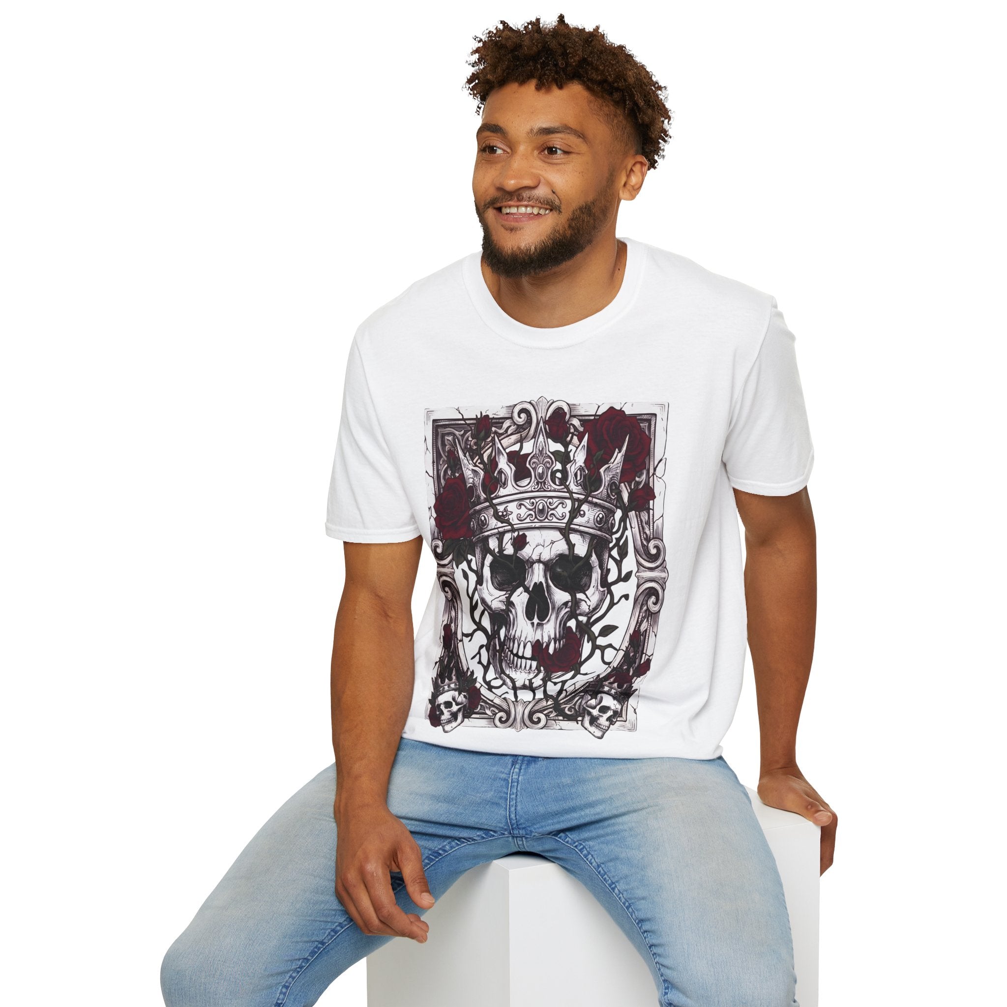 The Briar King - T-Shirt, Gothic / Dark Fantasy Skulls & Roses Design