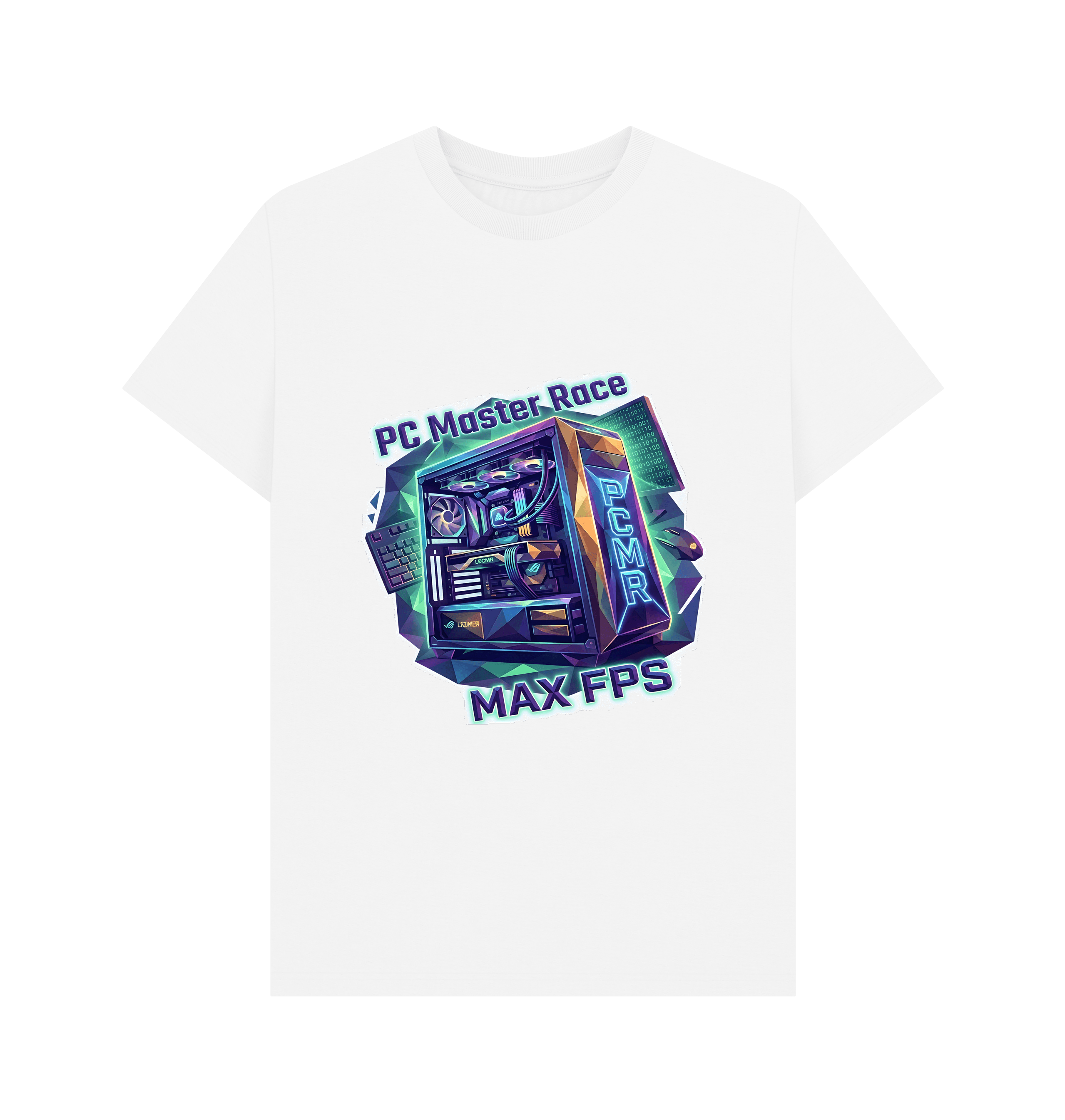 White Printed T-shirt Front