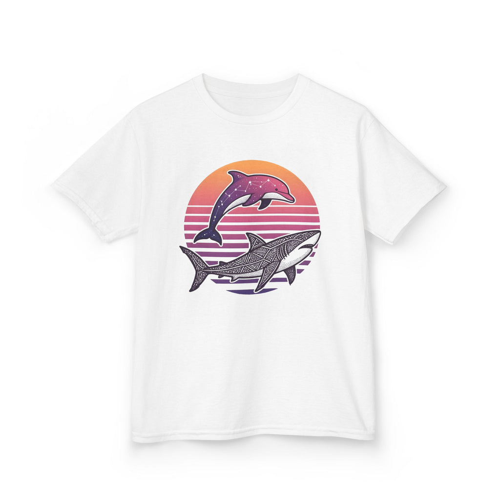 Celestial Sealife - T Shirt, Summer / Sea Life / Dolphins and Sharks