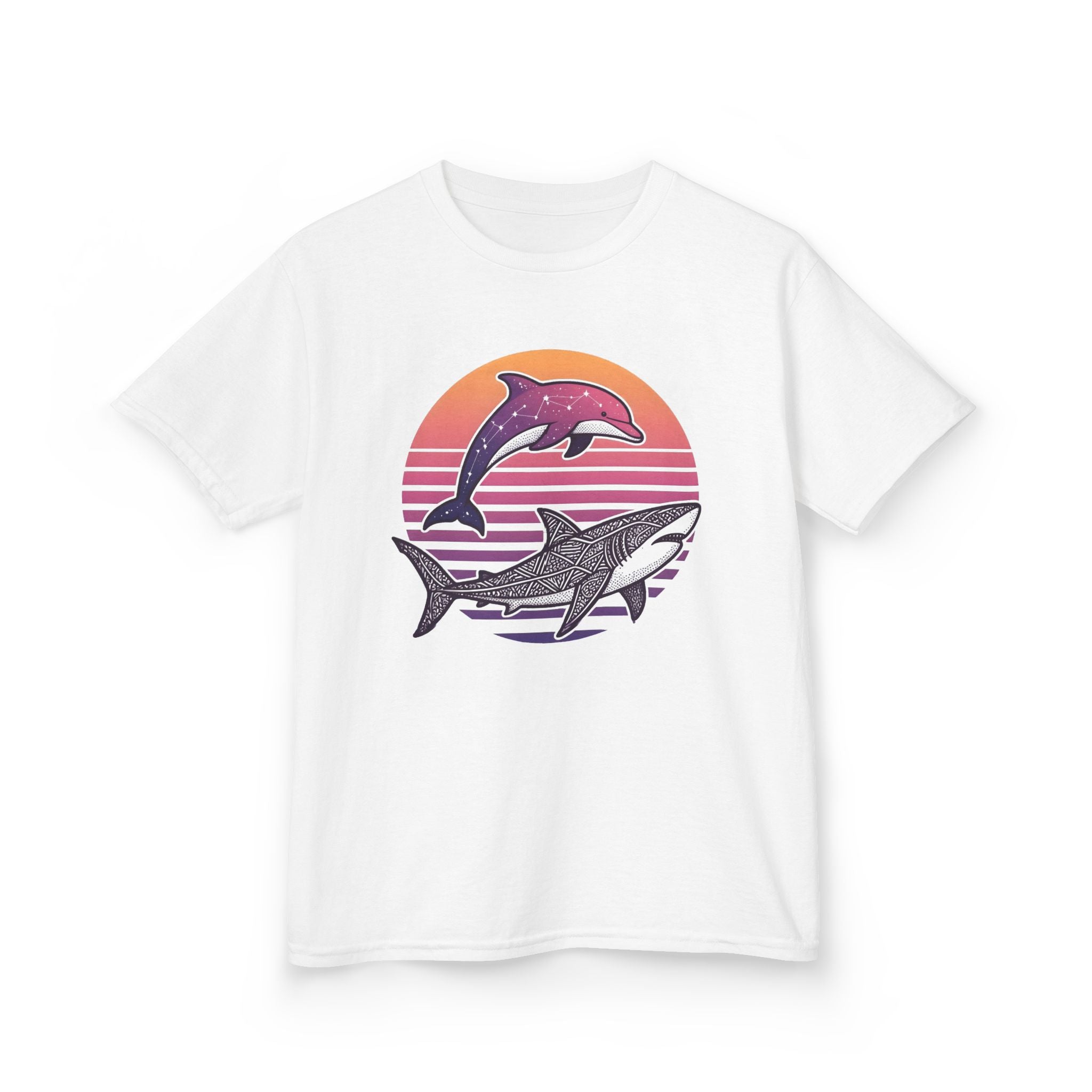 Celestial Sealife - T Shirt, Summer / Sea Life / Dolphins and Sharks