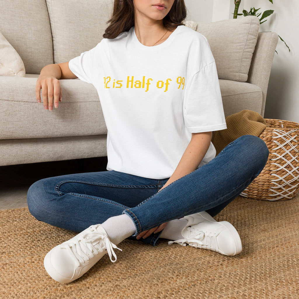 92 is Half of 99 - T-Shirt, Gamer / Gaming Humor Gamer Design