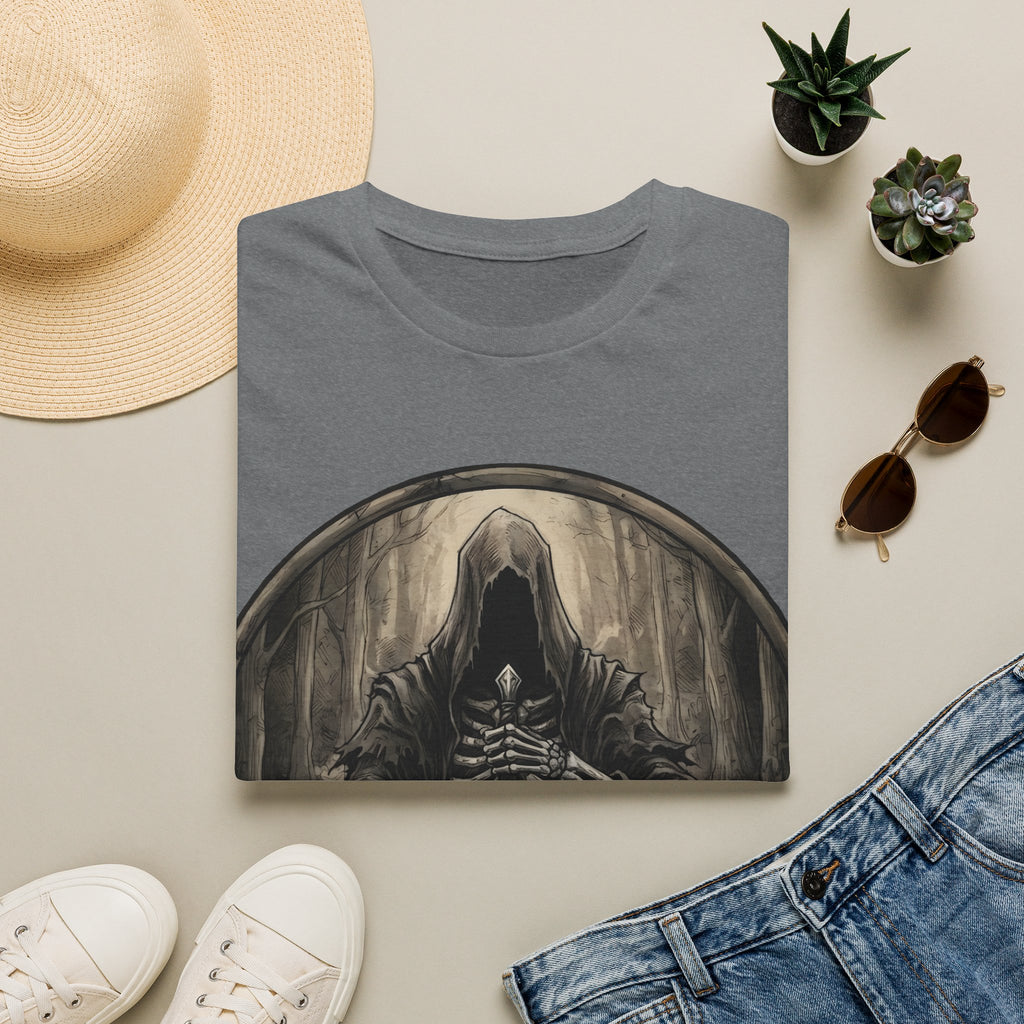 Grim Reaper Hooded Knight T-Shirt — Dark Fantasy Gothic Tee