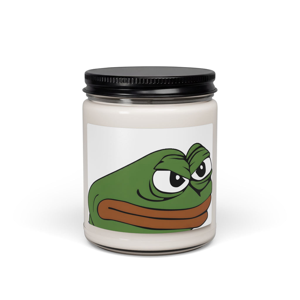 Pepe Frog Scented Soy Candle — 9oz Novelty Jar Candle