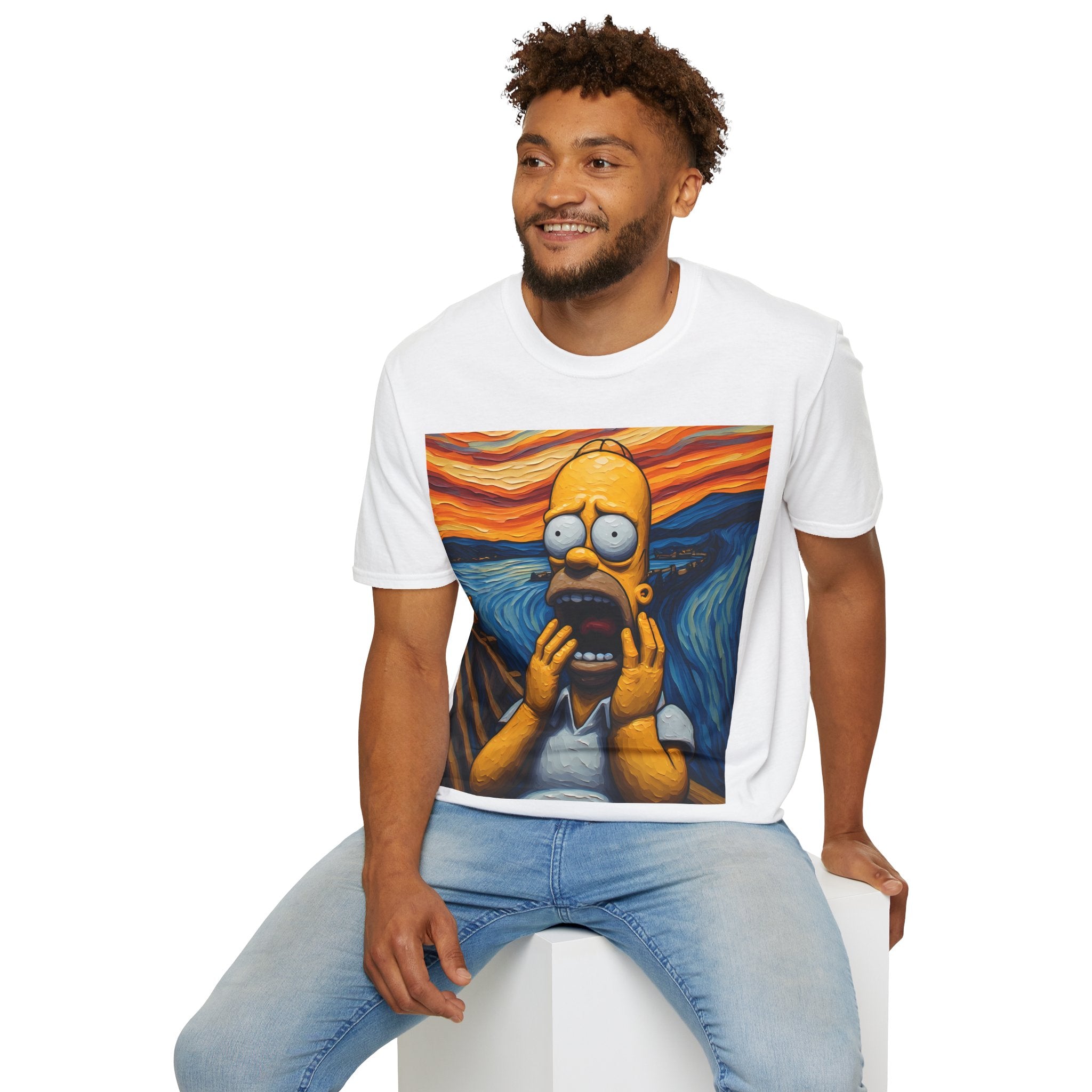 Homer Scream T-Shirt — Parody Pop Art Graphic Tee
