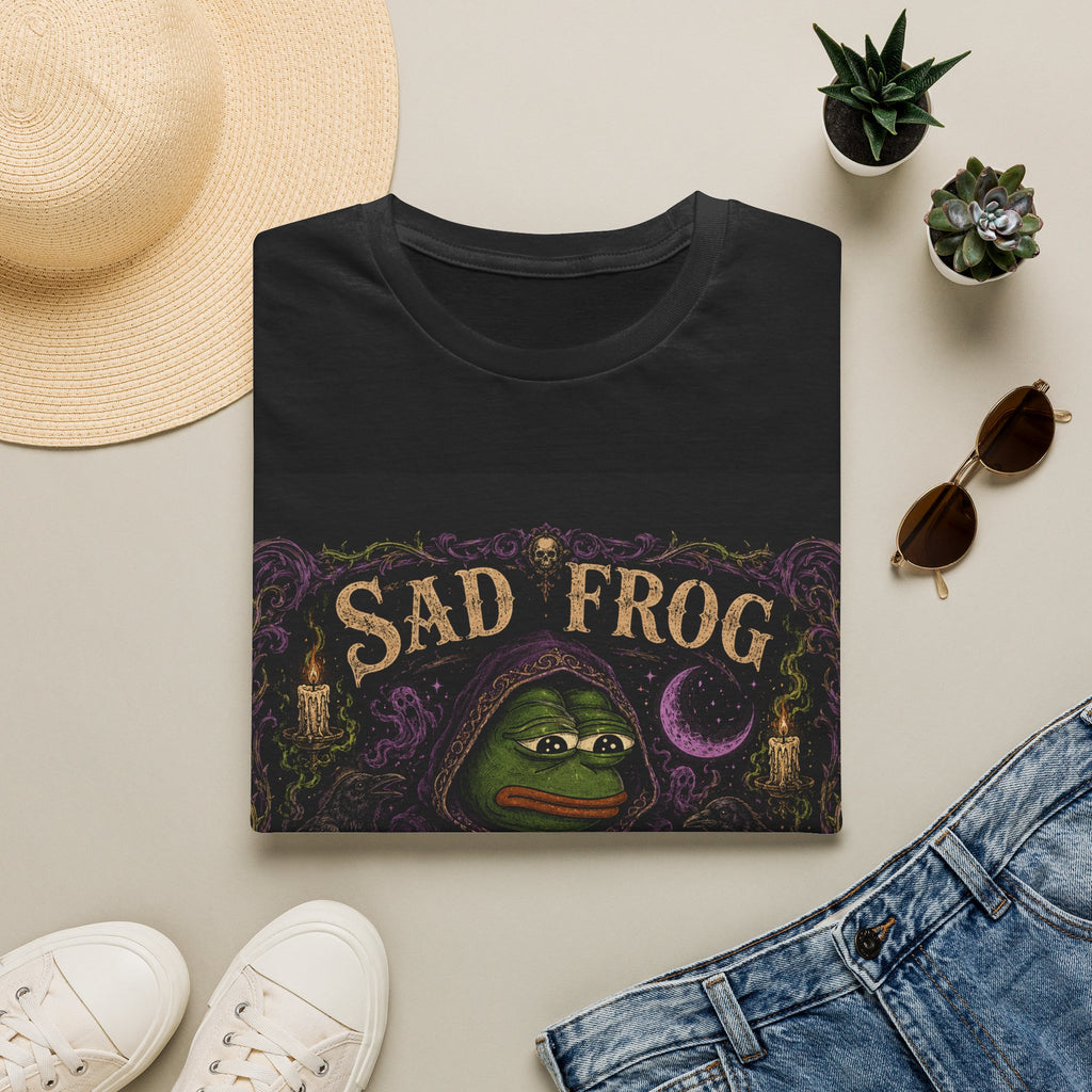 Sad Frog Séance T-Shirt — Moody Witchy Frog Graphic Tee