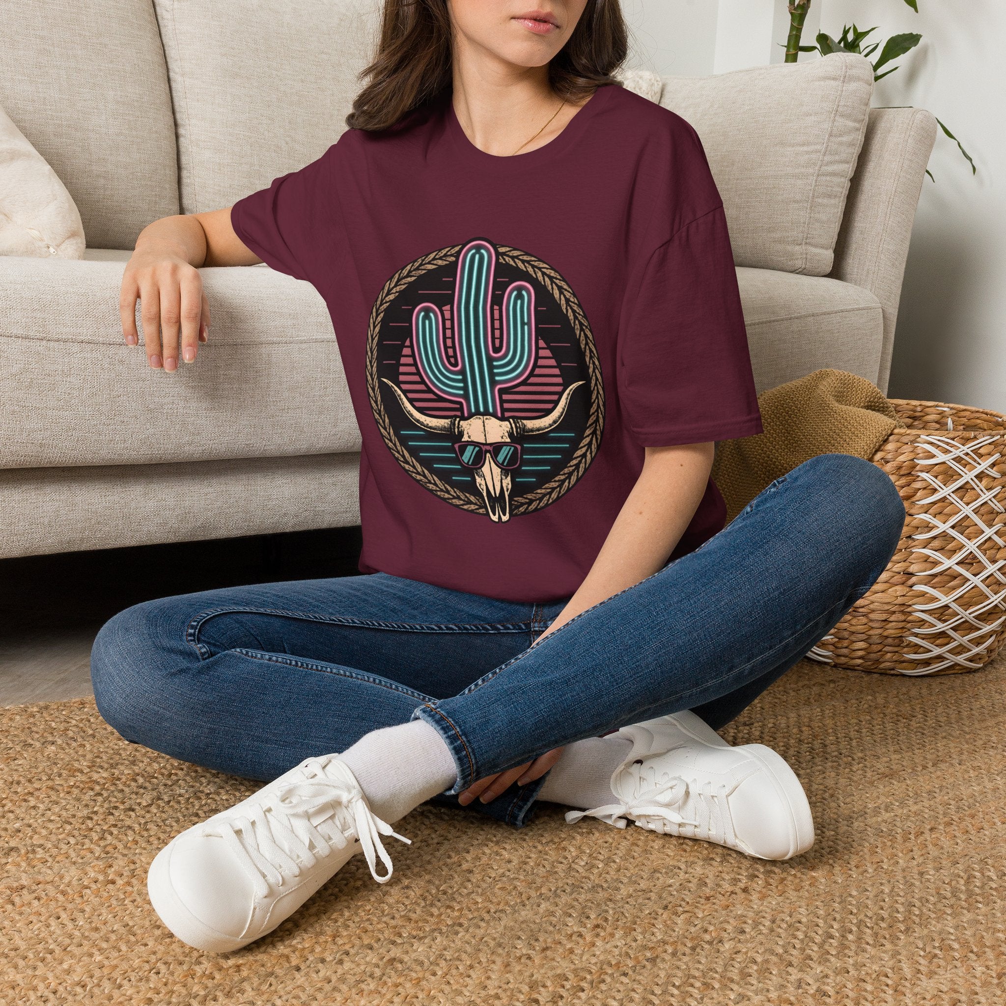 Cool as a Cactus - Summer Cactus / Skull T-Shirt